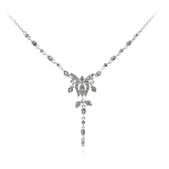 Collana in argento con Marcassite