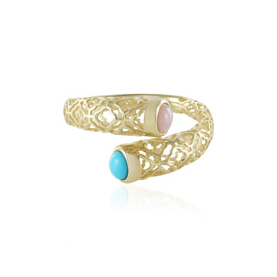 Anello in oro con Turchese Sleeping Beauty (Ornaments by de Melo)
