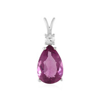 Ciondolo in argento con Fluorite Rosa