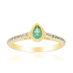Anello in argento con Smeraldo Zambia
