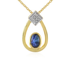 Collana in argento con Zaffiro Stellato Blu