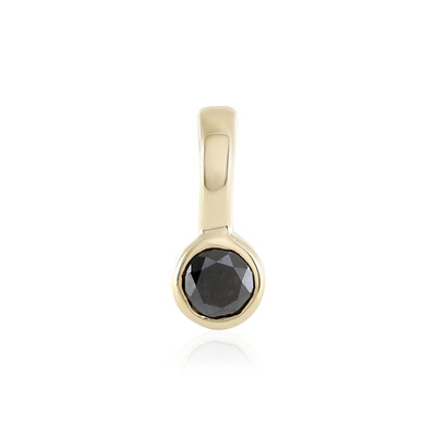 Ciondolo in oro con Diamante Nero