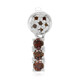 Ciondolo placcato in platino con Diamante Fancy