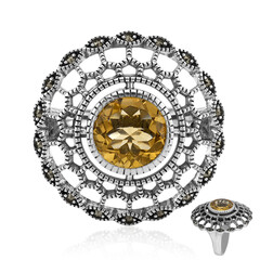 Anello in argento con Citrino (Annette classic)