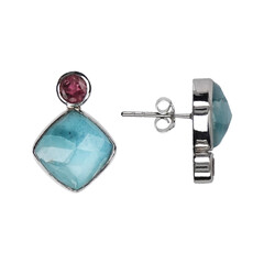 Orecchini in argento con Larimar