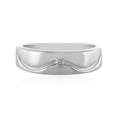 Anello in argento con Diamante I4 (J)