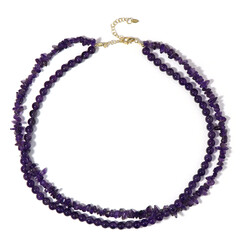 Collana in argento con Ametista Zambiana