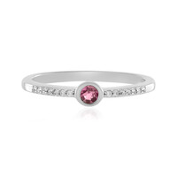Anello in argento con Tormalina Rosa Nigeriana