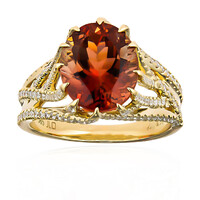 Anello in oro con Andesina Rossa (de Melo)