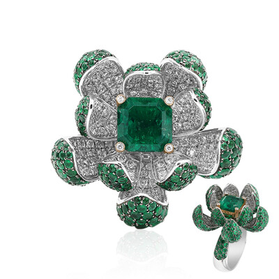 Anello in oro con Smeraldo Colombiano (Estée Collection)
