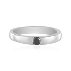 Anello in argento con Diamante Nero