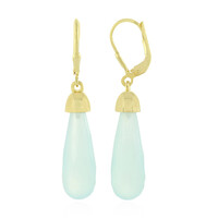 Orecchini in argento con Calcedonio Acqua