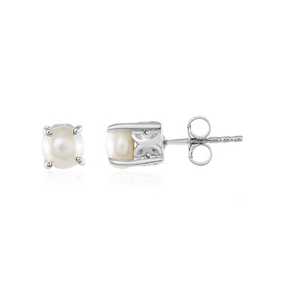 Orecchini in argento con Perla d'Acqua Dolce Bianca