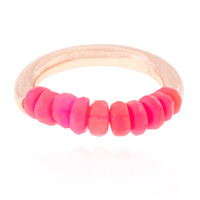 Anello in argento con Opale Rosa