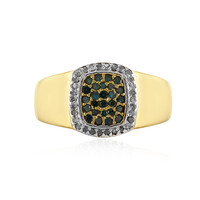 Anello in argento con Diamante Blu I3