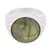 Anello in argento con Labradorite