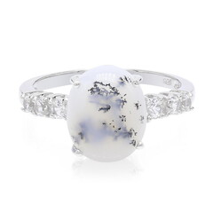 Anello in argento con Agata Dendritica