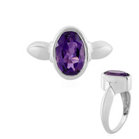 Anello in argento con Ametista Siberiana