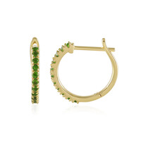 Orecchini in argento con Diopside Russo