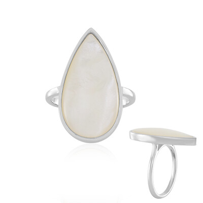 Anello in argento con Madreperla (MONOSONO COLLECTION)