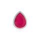 Ciondolo in argento con Calcedonio Lampone (MONOSONO COLLECTION)
