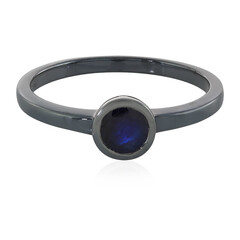 Anello in argento con Zaffiro Blu del Madagascar