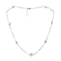 Collana in argento con Perla d'Acqua Dolce Pesca (TPC)