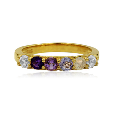 Anello in argento con Topazio Bianco