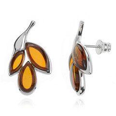 Orecchini in argento con Ambra Baltica