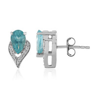 Orecchini in argento con Apatite Blu