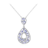 Collana in argento con Tanzanite