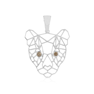 Ciondolo in oro con Diamante Champagne I2 (Ornaments by de Melo)