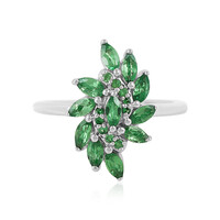 Anello in argento con Tsavorite