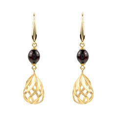 Orecchini in argento con Ambra Baltica