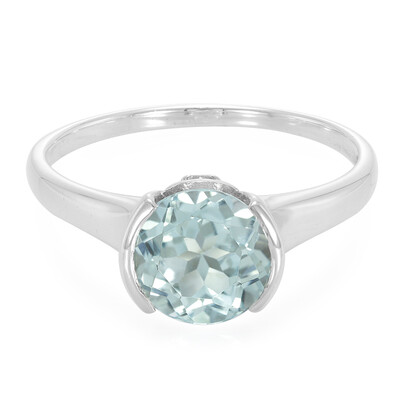 Anello in argento con Topazio Blu Cielo