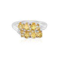 Anello in argento con Citrino