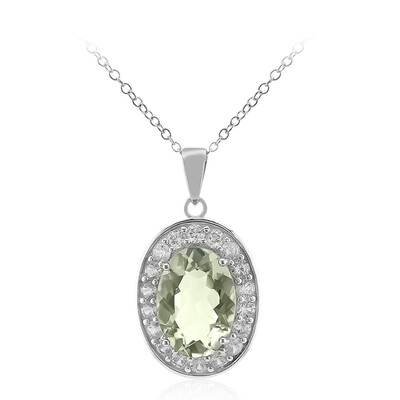Collana in argento con Ametista Verde