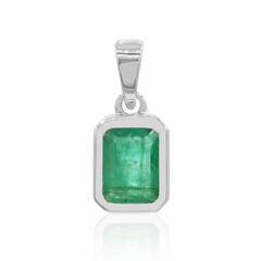 Ciondolo in argento con Smeraldo Zambia