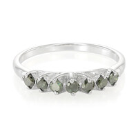 Anello da uomo in argento con Diamante Fancy