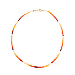 Collana in oro con Opale di Fuoco Messicano