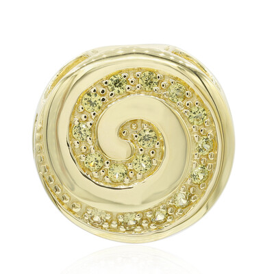 Ciondolo in argento con Zaffiro Giallo (MONOSONO COLLECTION)