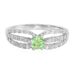 Anello in argento con Tsavorite