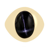 Anello in argento con Diopside Stellato d'India