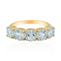 Anello in argento con Topazio Blu Cielo