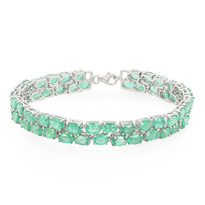 Bracciale in argento con Smeraldo Zambia