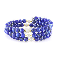 Bracciale in acciaio con Lapislazzuli (Riya)