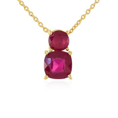 Collana in argento con Rubino del Madagascar