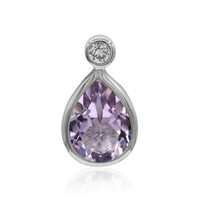 Ciondolo in argento con Ametista Rose de France