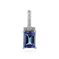 Ciondolo in argento con Tanzanite (non riscaldata)