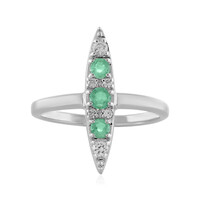 Anello in argento con Smeraldo Etiope
